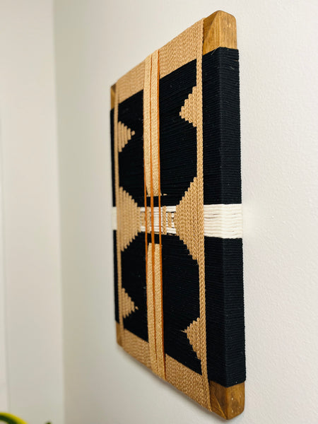 Mid-Century Modern Woven Wall Art ║Handcrafted Wall Decor