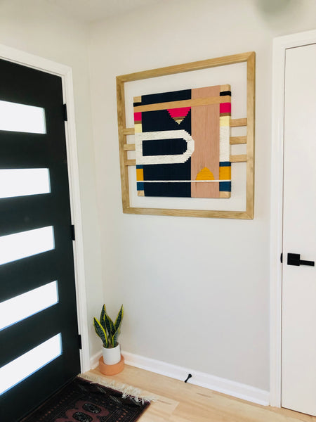 Mid-Century Modern Woven Wall Art ║Handcrafted Wall Decor