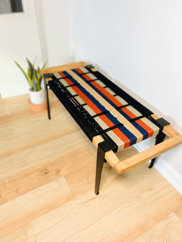 Mid-Century Modern Style Handmade Entryway Bench