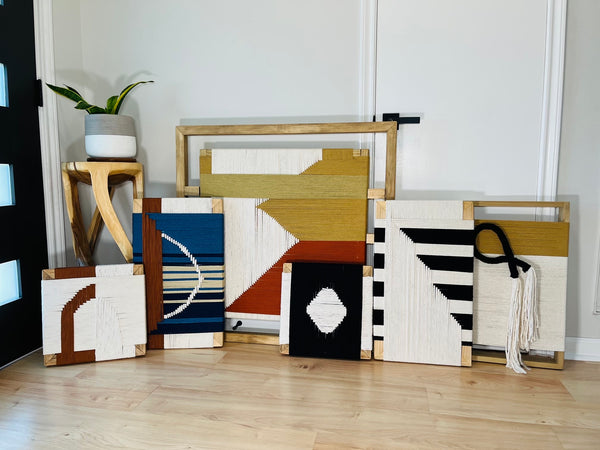 Mid-Century Modern Woven Wall Art ║Handcrafted Wall Decor