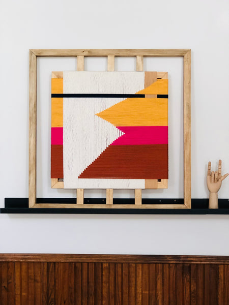 Mid-Century Modern Woven Wall Art ║Handcrafted Wall Decor