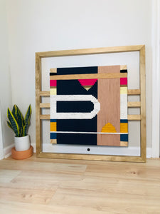 Mid-Century Modern Woven Wall Art ║Handcrafted Wall Decor