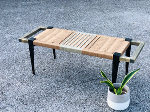 Mid-Century Modern Style Handmade Entryway Bench