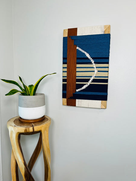 Mid-Century Modern Woven Wall Art ║Handcrafted Wall Decor