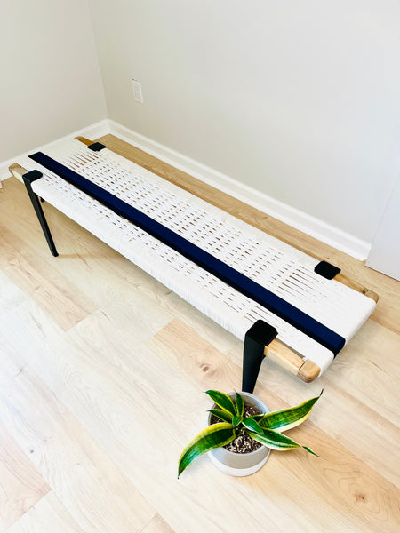 Mid-Century Modern Style Handmade Entryway Bench