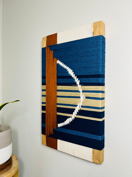 Mid-Century Modern Woven Wall Art ║Handcrafted Wall Decor