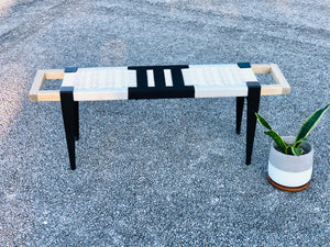 Mid-Century Modern Style Handmade Entryway Bench