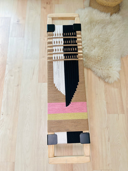 Mid-Century Modern Style Handmade Entryway Bench