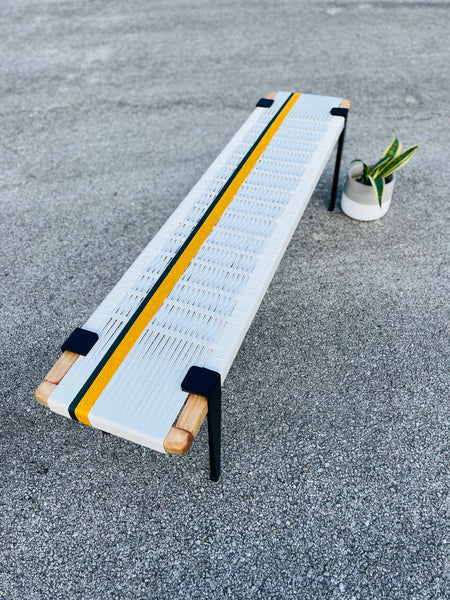 Mid-Century Modern Style Handmade Entryway Bench