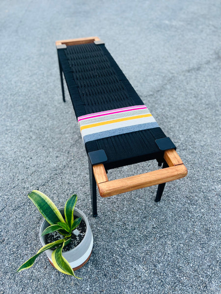 Mid-Century Modern Style Handmade Entryway Bench