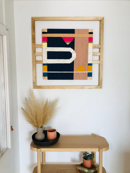 Mid-Century Modern Woven Wall Art ║Handcrafted Wall Decor