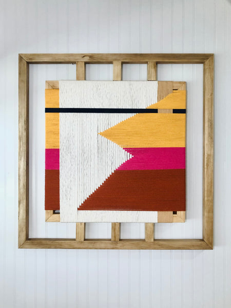 Mid-Century Modern Woven Wall Art ║Handcrafted Wall Decor