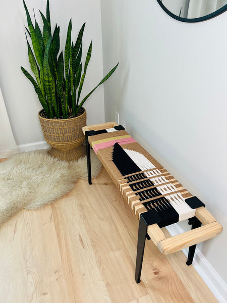 Mid Century Modern Entryway Bench