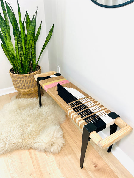 Mid Century Modern Entryway Bench