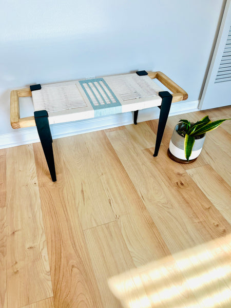 Mid-Century Modern Style Handmade Entryway Bench