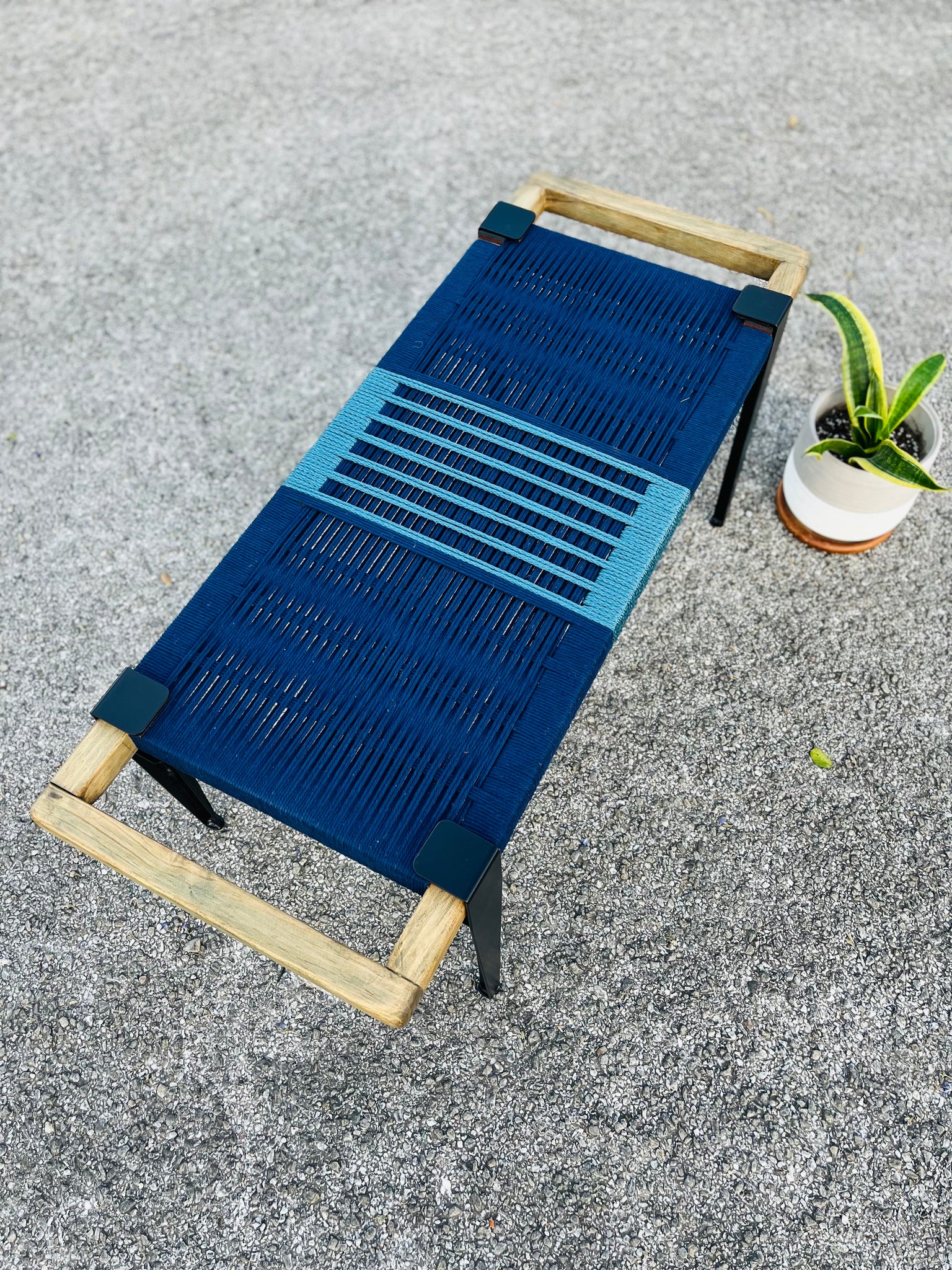 Mid-Century Modern Style Handmade Entryway Bench