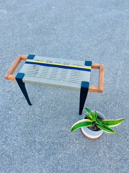 Mid-Century Modern Style Handmade Entryway Bench